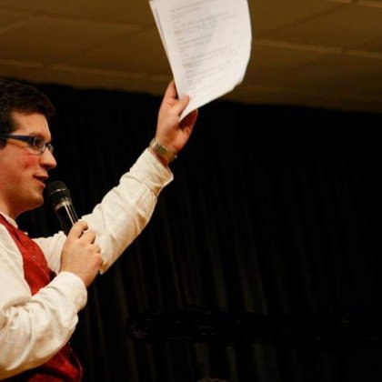 Jacobo,  presentador e gaiteiro